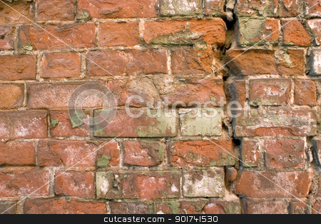To use this stock image in your creative project, please select the size you need over to the right and click the "Add to Cart" button.
Your downloaded image will come with the Cutcaster watermark removed so don’t worry about the watermark you see on this page. Old wall from a red brick. stock photo, The damaged brick wall. by Yury Ponomarev
