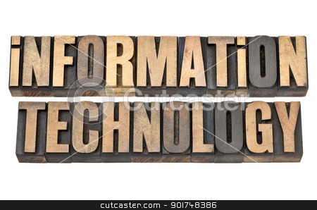 To use this stock image in your creative project, please select the size you need over to the right and click the "Add to Cart" button.
Your downloaded image will come with the Cutcaster watermark removed so don’t worry about the watermark you see on this page. information technology in wood type stock photo, information technology - IT concept - isolated text in vintage letterpress wood type by Marek Uliasz