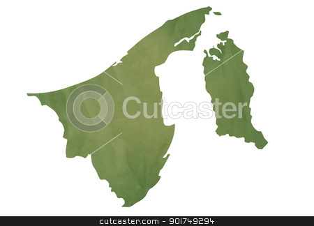 To use this stock image in your creative project, please select the size you need over to the right and click the "Add to Cart" button.
Your downloaded image will come with the Cutcaster watermark removed so don’t worry about the watermark you see on this page. Old green map of Brunei stock photo, Old green map of Brunei in textured green paper, isolated on white background. by Martin Crowdy