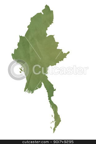 To use this stock image in your creative project, please select the size you need over to the right and click the "Add to Cart" button.
Your downloaded image will come with the Cutcaster watermark removed so don’t worry about the watermark you see on this page. Old green map of Burma stock photo, Old green map of Burma in textured green paper, isolated on white background. by Martin Crowdy