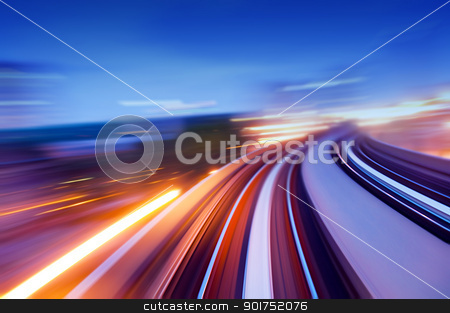 To use this stock image in your creative project, please select the size you need over to the right and click the "Add to Cart" button.
Your downloaded image will come with the Cutcaster watermark removed so don’t worry about the watermark you see on this page. speedway. stock photo, Abstract view on elevated highway, speeding concept. by szefei