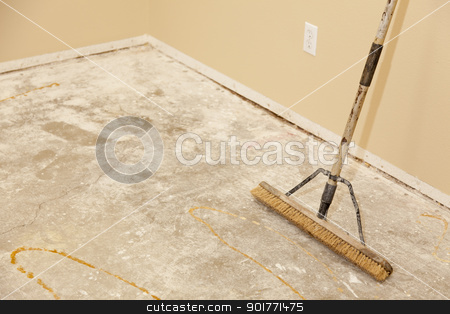 To use this stock image in your creative project, please select the size you need over to the right and click the "Add to Cart" button.
Your downloaded image will come with the Cutcaster watermark removed so don’t worry about the watermark you see on this page. Concrete House Floor with Broom Ready for Flooring Installation stock photo, Blank Concrete House Floor with Broom Ready for Flooring Installation. by Andy Dean