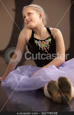 To use this stock image in your creative project, please select the size you need over to the right and click the "Add to Cart" button.
Your downloaded image will come with the Cutcaster watermark removed so don’t worry about the watermark you see on this page. Carefree Ballet Student Sitting stock photo, Teen caucasian ballet student sits on the floor by Scott Griessel