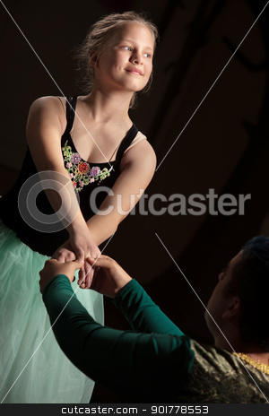 To use this stock image in your creative project, please select the size you need over to the right and click the "Add to Cart" button.
Your downloaded image will come with the Cutcaster watermark removed so don’t worry about the watermark you see on this page. Graceful Ballet Performance stock photo, Graceful young ballet student performing with partner by Scott Griessel