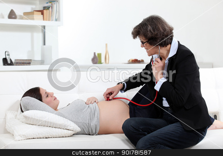 To use this stock image in your creative project, please select the size you need over to the right and click the "Add to Cart" button.
Your downloaded image will come with the Cutcaster watermark removed so don’t worry about the watermark you see on this page. Pregnant woman having a doctor examine her stock photo, Pregnant woman having a doctor examine her by photography33