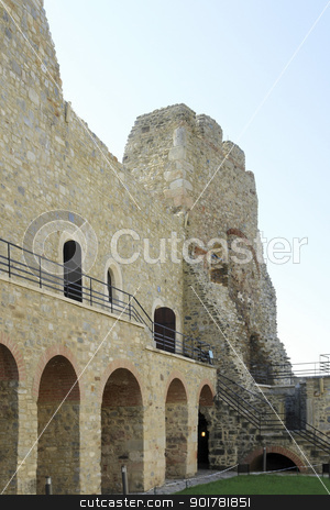 To use this stock image in your creative project, please select the size you need over to the right and click the "Add to Cart" button.
Your downloaded image will come with the Cutcaster watermark removed so don’t worry about the watermark you see on this page. Castle Neamt in Romania stock photo, castle ruin in Romania named Targu Neamt by prill