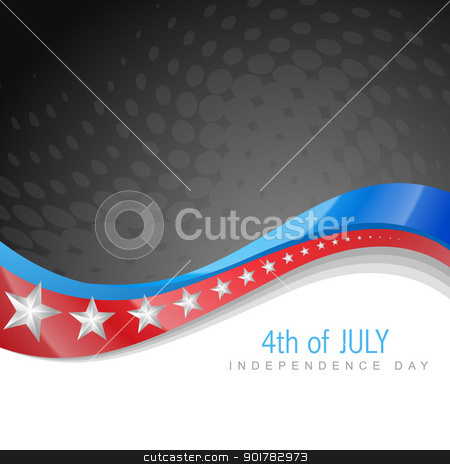 To use this stock image in your creative project, please select the size you need over to the right and click the "Add to Cart" button.
Your downloaded image will come with the Cutcaster watermark removed so don’t worry about the watermark you see on this page. american independence day stock vector clipart, stylish american independence day wave art by pinnacleanimates