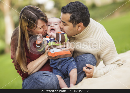 To use this stock image in your creative project, please select the size you need over to the right and click the "Add to Cart" button.
Your downloaded image will come with the Cutcaster watermark removed so don’t worry about the watermark you see on this page. Happy Mixed Race Parents Playing with Their Son stock photo, Happy Mixed Race Parents Playing with Their Giggling Son. by Andy Dean