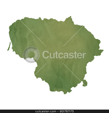 To use this stock image in your creative project, please select the size you need over to the right and click the "Add to Cart" button.
Your downloaded image will come with the Cutcaster watermark removed so don’t worry about the watermark you see on this page. Lithuania map on green paper stock photo, Lithuania map in old green paper isolated on white background. by Martin Crowdy