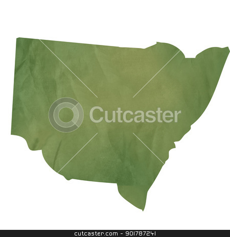 To use this stock image in your creative project, please select the size you need over to the right and click the "Add to Cart" button.
Your downloaded image will come with the Cutcaster watermark removed so don’t worry about the watermark you see on this page. New South Wales map on green paper stock photo, New South Wales map in old green paper isolated on white background. by Martin Crowdy