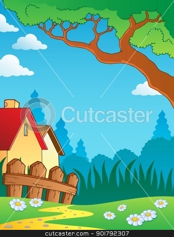 To use this stock image in your creative project, please select the size you need over to the right and click the "Add to Cart" button.
Your downloaded image will come with the Cutcaster watermark removed so don’t worry about the watermark you see on this page. Spring theme landscape 3 stock vector clipart, Spring theme landscape 3 - vector illustration. by Klara Viskova