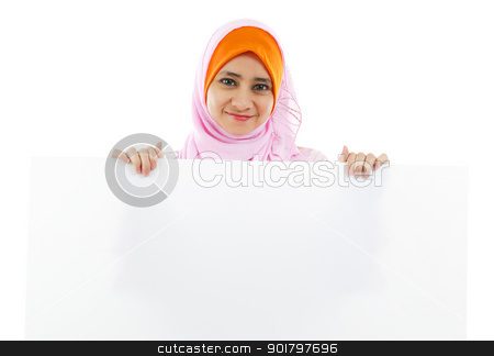 To use this stock image in your creative project, please select the size you need over to the right and click the "Add to Cart" button.
Your downloaded image will come with the Cutcaster watermark removed so don’t worry about the watermark you see on this page. White card board stock photo, Young Muslim woman holding a white board by szefei