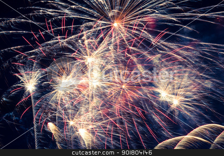 To use this stock image in your creative project, please select the size you need over to the right and click the "Add to Cart" button.
Your downloaded image will come with the Cutcaster watermark removed so don’t worry about the watermark you see on this page. fireworks stock photo, Golden fireworks in colorful shades of yellow and orange by Anatoliy Nykilchyk