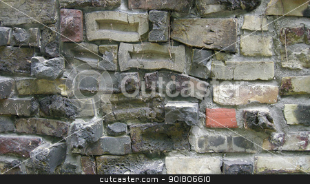 To use this stock image in your creative project, please select the size you need over to the right and click the "Add to Cart" button.
Your downloaded image will come with the Cutcaster watermark removed so don’t worry about the watermark you see on this page. Brickwork stock photo, An aging wall made of brick, with plenty of texture and character; some dried ivy stems remain attached to the brick face. by Maria Bell