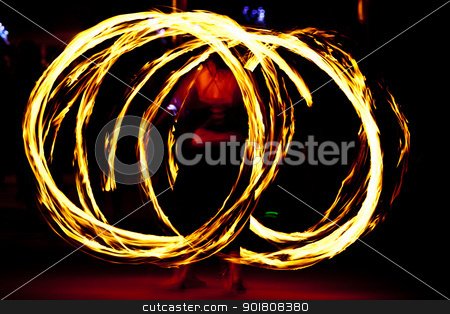 To use this stock image in your creative project, please select the size you need over to the right and click the "Add to Cart" button.
Your downloaded image will come with the Cutcaster watermark removed so don’t worry about the watermark you see on this page. Firedancer stock photo, Fire dancer at night turning torch by Anatoliy Nykilchyk