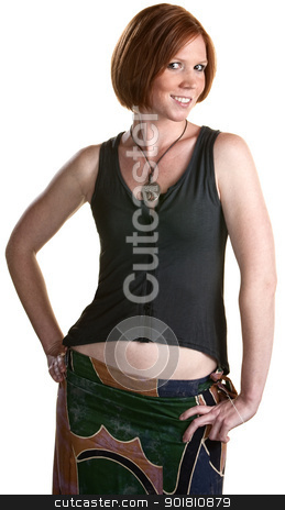 To use this stock image in your creative project, please select the size you need over to the right and click the "Add to Cart" button.
Your downloaded image will come with the Cutcaster watermark removed so don’t worry about the watermark you see on this page. Tall Red Head Lady stock photo, Tall red head woman over white background by Scott Griessel