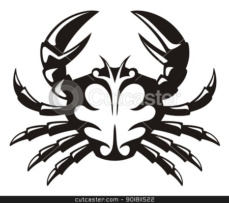 To use this stock image in your creative project, please select the size you need over to the right and click the "Add to Cart" button.
Your downloaded image will come with the Cutcaster watermark removed so don’t worry about the watermark you see on this page. Crab icon stock vector clipart, Black and white tribal icon of a crab. by fractal.gr