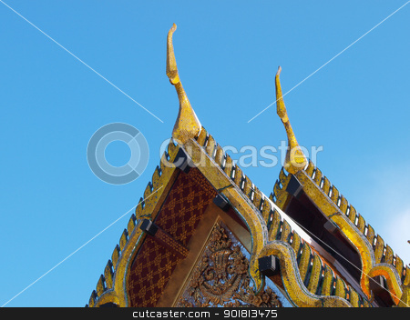 To use this stock image in your creative project, please select the size you need over to the right and click the "Add to Cart" button.
Your downloaded image will come with the Cutcaster watermark removed so don’t worry about the watermark you see on this page. Buddhist church roof in temple stock photo, Buddhist church roof in temple in Thailand by jakgree