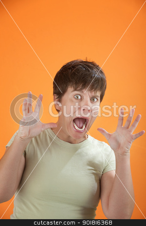 To use this stock image in your creative project, please select the size you need over to the right and click the "Add to Cart" button.
Your downloaded image will come with the Cutcaster watermark removed so don’t worry about the watermark you see on this page. Scared woman stock photo, Young woman with hands near face looking horrified by Scott Griessel