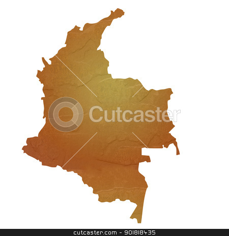 To use this stock image in your creative project, please select the size you need over to the right and click the "Add to Cart" button.
Your downloaded image will come with the Cutcaster watermark removed so don’t worry about the watermark you see on this page. Textured map of Columbia stock photo, Textured map of Columbia map with brown rock or stone texture, isolated on white background with clipping path. by Martin Crowdy