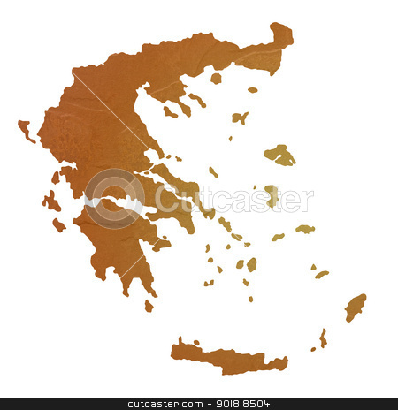 To use this stock image in your creative project, please select the size you need over to the right and click the "Add to Cart" button.
Your downloaded image will come with the Cutcaster watermark removed so don’t worry about the watermark you see on this page. Textured map of Greece stock photo, Textured map of Greece map with brown rock or stone texture, isolated on white background with clipping path. by Martin Crowdy