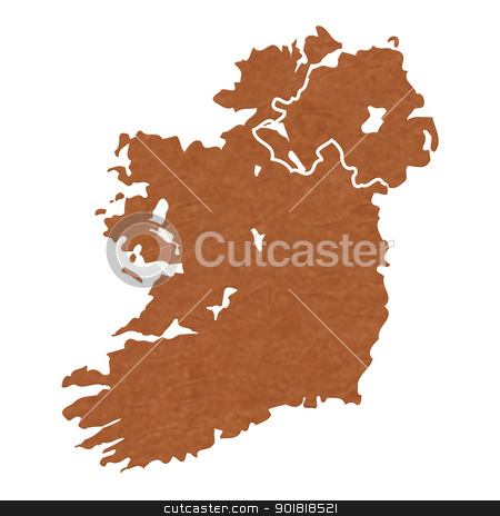 To use this stock image in your creative project, please select the size you need over to the right and click the "Add to Cart" button.
Your downloaded image will come with the Cutcaster watermark removed so don’t worry about the watermark you see on this page. Textured map of Ireland stock photo, Ireland map with brown rock or stone texture, isolated on white background with clipping path. by Martin Crowdy