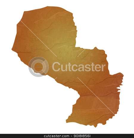 To use this stock image in your creative project, please select the size you need over to the right and click the "Add to Cart" button.
Your downloaded image will come with the Cutcaster watermark removed so don’t worry about the watermark you see on this page. Textured map of Paraguay stock photo, Textured map of Paraguay map with brown rock or stone texture, isolated on white background with clipping path. by Martin Crowdy