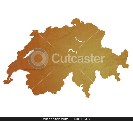 To use this stock image in your creative project, please select the size you need over to the right and click the "Add to Cart" button.
Your downloaded image will come with the Cutcaster watermark removed so don’t worry about the watermark you see on this page. Textured map of Switzerland stock photo, Textured map of Switzerland map with brown rock or stone texture, isolated on white background with clipping path. by Martin Crowdy