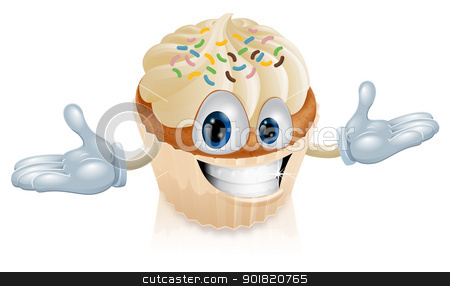 To use this stock image in your creative project, please select the size you need over to the right and click the "Add to Cart" button.
Your downloaded image will come with the Cutcaster watermark removed so don’t worry about the watermark you see on this page. Cup cake mascot illustration stock vector clipart, An illustration of a smiling cup cake mascot by Christos Georghiou