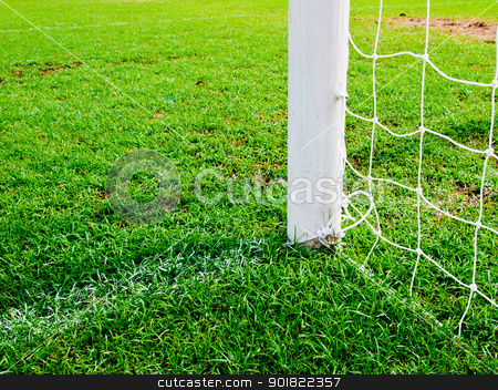 To use this stock image in your creative project, please select the size you need over to the right and click the "Add to Cart" button.
Your downloaded image will come with the Cutcaster watermark removed so don’t worry about the watermark you see on this page. soccer goal football green grass field stock photo, soccer goal football green grass field by jakgree