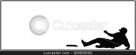 To use this stock image in your creative project, please select the size you need over to the right and click the "Add to Cart" button.
Your downloaded image will come with the Cutcaster watermark removed so don’t worry about the watermark you see on this page. Baseball Sliding Home Sport Card stock photo, Baseball Sliding Home on Black and White Isolated Card by Snap2Art