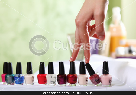To use this stock image in your creative project, please select the size you need over to the right and click the "Add to Cart" button.
Your downloaded image will come with the Cutcaster watermark removed so don’t worry about the watermark you see on this page. Female hands and manicure related objects stock photo, Female hands and manicure related objects in spa salon by Sergey Nivens