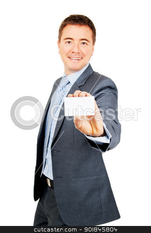 To use this stock image in your creative project, please select the size you need over to the right and click the "Add to Cart" button.
Your downloaded image will come with the Cutcaster watermark removed so don’t worry about the watermark you see on this page. Confident business man holding blank business card stock photo, Confident young man holding blank copy space business card on isolated background by Stephen Laurence