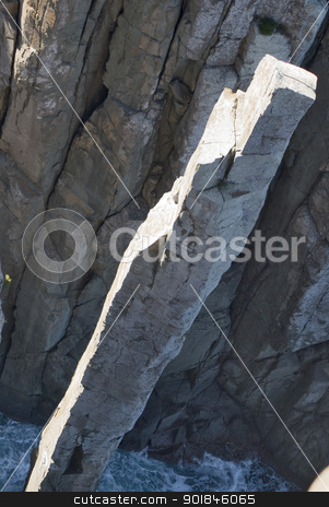 To use this stock image in your creative project, please select the size you need over to the right and click the "Add to Cart" button.
Your downloaded image will come with the Cutcaster watermark removed so don’t worry about the watermark you see on this page. The Totem Pole stock photo, Sheer sided dolerite rock formation known as the Totem Pole, Cape Hauy, Tasmania, Australia by Stephen Gibson
