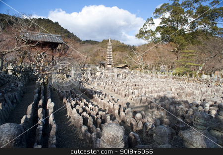 To use this stock image in your creative project, please select the size you need over to the right and click the "Add to Cart" button.
Your downloaded image will come with the Cutcaster watermark removed so don’t worry about the watermark you see on this page. Adashino Nenbutsu-ji stock photo, Thousands of Buddha statues, each representing an unknown or forgotten person at Adashino Nenbutsu-ji temple, Kyoto, Japan by Stephen Gibson