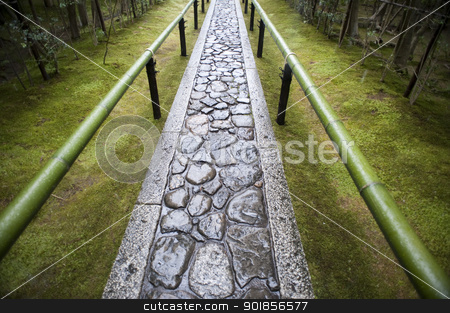 To use this stock image in your creative project, please select the size you need over to the right and click the "Add to Cart" button.
Your downloaded image will come with the Cutcaster watermark removed so don’t worry about the watermark you see on this page. Zen Temple Path stock photo, Stone path at Koto-in sub temple of Daitoku-ji in Kyoto, Japan by Stephen Gibson