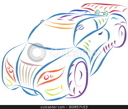 To use this stock image in your creative project, please select the size you need over to the right and click the "Add to Cart" button.
Your downloaded image will come with the Cutcaster watermark removed so don’t worry about the watermark you see on this page. sports car stock vector clipart, abstract sports car sketch by Ioan Panaite