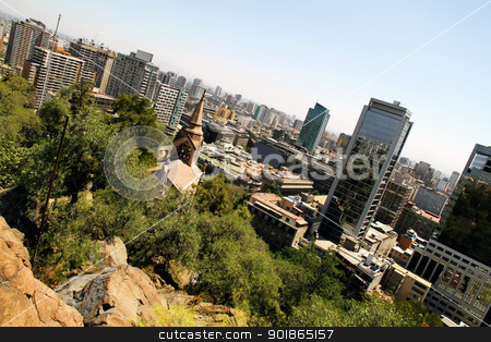To use this stock image in your creative project, please select the size you need over to the right and click the "Add to Cart" button.
Your downloaded image will come with the Cutcaster watermark removed so don’t worry about the watermark you see on this page. View over Santiago de Chile stock photo, View over Santiago de Chile, South america. by Michael Osterrieder