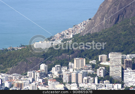 To use this stock image in your creative project, please select the size you need over to the right and click the "Add to Cart" button.
Your downloaded image will come with the Cutcaster watermark removed so don’t worry about the watermark you see on this page. Rio de Janeiro stock photo, The city of Rio de Janeiro. View from the Corcovado. by Michael Osterrieder