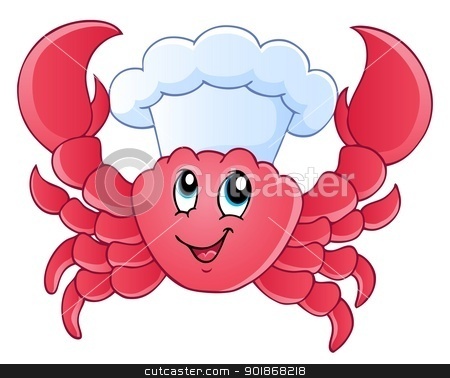 To use this stock image in your creative project, please select the size you need over to the right and click the "Add to Cart" button.
Your downloaded image will come with the Cutcaster watermark removed so don’t worry about the watermark you see on this page. Cartoon crab chef stock vector clipart, Cartoon crab chef - vector illustration. by Klara Viskova