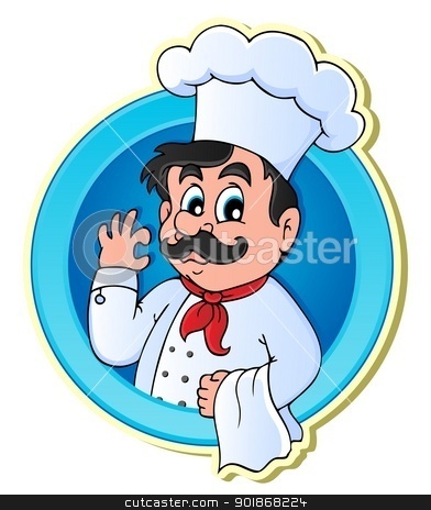 To use this stock image in your creative project, please select the size you need over to the right and click the "Add to Cart" button.
Your downloaded image will come with the Cutcaster watermark removed so don’t worry about the watermark you see on this page. Chef theme image 2 stock vector clipart, Chef theme image 2 - vector illustration. by Klara Viskova