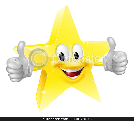 To use this stock image in your creative project, please select the size you need over to the right and click the "Add to Cart" button.
Your downloaded image will come with the Cutcaster watermark removed so don’t worry about the watermark you see on this page. Star mascot stock vector clipart, A happy cartoon star man giving a double thumbs up by Christos Georghiou