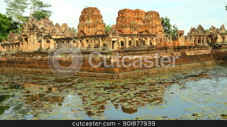 To use this stock image in your creative project, please select the size you need over to the right and click the "Add to Cart" button.
Your downloaded image will come with the Cutcaster watermark removed so don’t worry about the watermark you see on this page. Muang Tam Castle stock photo, Muang Tam Castle, a historic and ancient castle at Buriram Thailand by kongsky