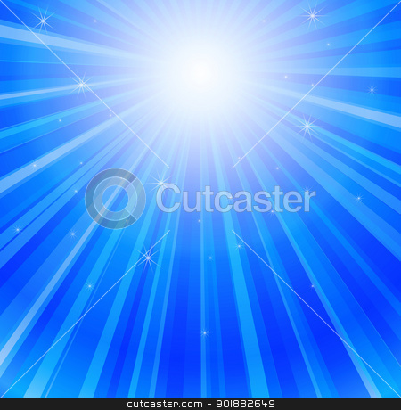 To use this stock image in your creative project, please select the size you need over to the right and click the "Add to Cart" button.
Your downloaded image will come with the Cutcaster watermark removed so don’t worry about the watermark you see on this page. Ray of Lights in Ocean stock vector clipart, Blue rays of sun in the sea by Ludek Vodicka