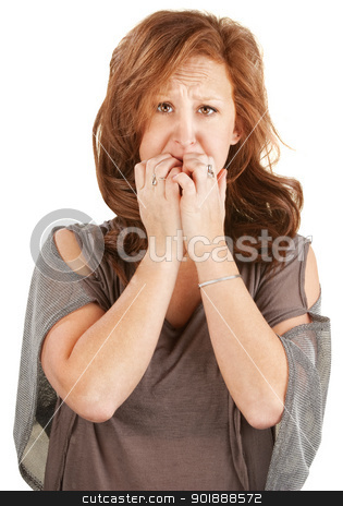 To use this stock image in your creative project, please select the size you need over to the right and click the "Add to Cart" button.
Your downloaded image will come with the Cutcaster watermark removed so don’t worry about the watermark you see on this page. Scared European Woman stock photo, Paranoid European woman with hands over her mouth by Scott Griessel
