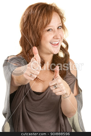 To use this stock image in your creative project, please select the size you need over to the right and click the "Add to Cart" button.
Your downloaded image will come with the Cutcaster watermark removed so don’t worry about the watermark you see on this page. Woman With Thumbs Up stock photo, Smiling woman with two thumbs up on isolated background by Scott Griessel