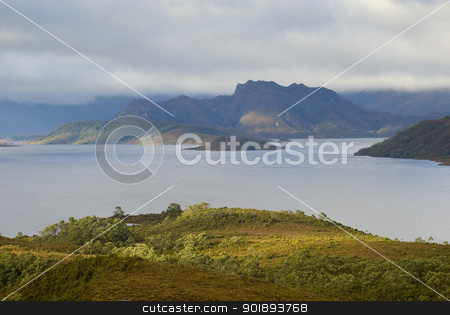 To use this stock image in your creative project, please select the size you need over to the right and click the "Add to Cart" button.
Your downloaded image will come with the Cutcaster watermark removed so don’t worry about the watermark you see on this page. Lake Pedder stock photo, A panoramic view of Lake Pedder in the Tasmanian wilderness, Australia by Stephen Gibson
