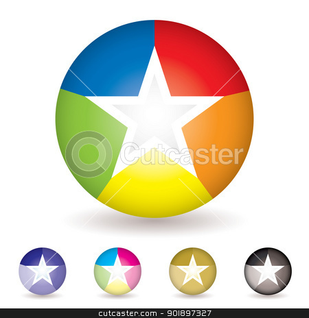 To use this stock image in your creative project, please select the size you need over to the right and click the "Add to Cart" button.
Your downloaded image will come with the Cutcaster watermark removed so don’t worry about the watermark you see on this page. Rainbow ball icon stock vector clipart, Collection of five bright colourful beach ball icons with rainbow effect by Michael Travers