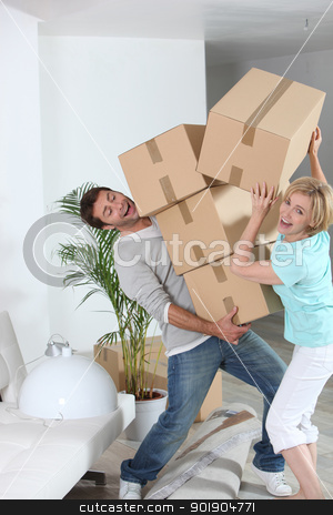 To use this stock image in your creative project, please select the size you need over to the right and click the "Add to Cart" button.
Your downloaded image will come with the Cutcaster watermark removed so don’t worry about the watermark you see on this page. crazy couple moving out stock photo, crazy couple moving out by photography33