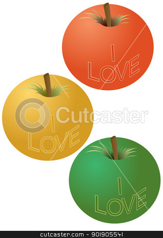 To use this stock image in your creative project, please select the size you need over to the right and click the "Add to Cart" button.
Your downloaded image will come with the Cutcaster watermark removed so don’t worry about the watermark you see on this page. Apples with an inscription stock vector clipart, Three apple with the inscription. The illustration on a white background. by Sergey Skryl